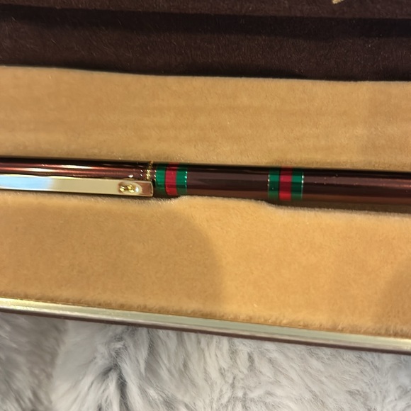 Vintage Gucci Ballpoint Pen Sherry Line, In Case With Box, NWOT - Picture 7 of 16